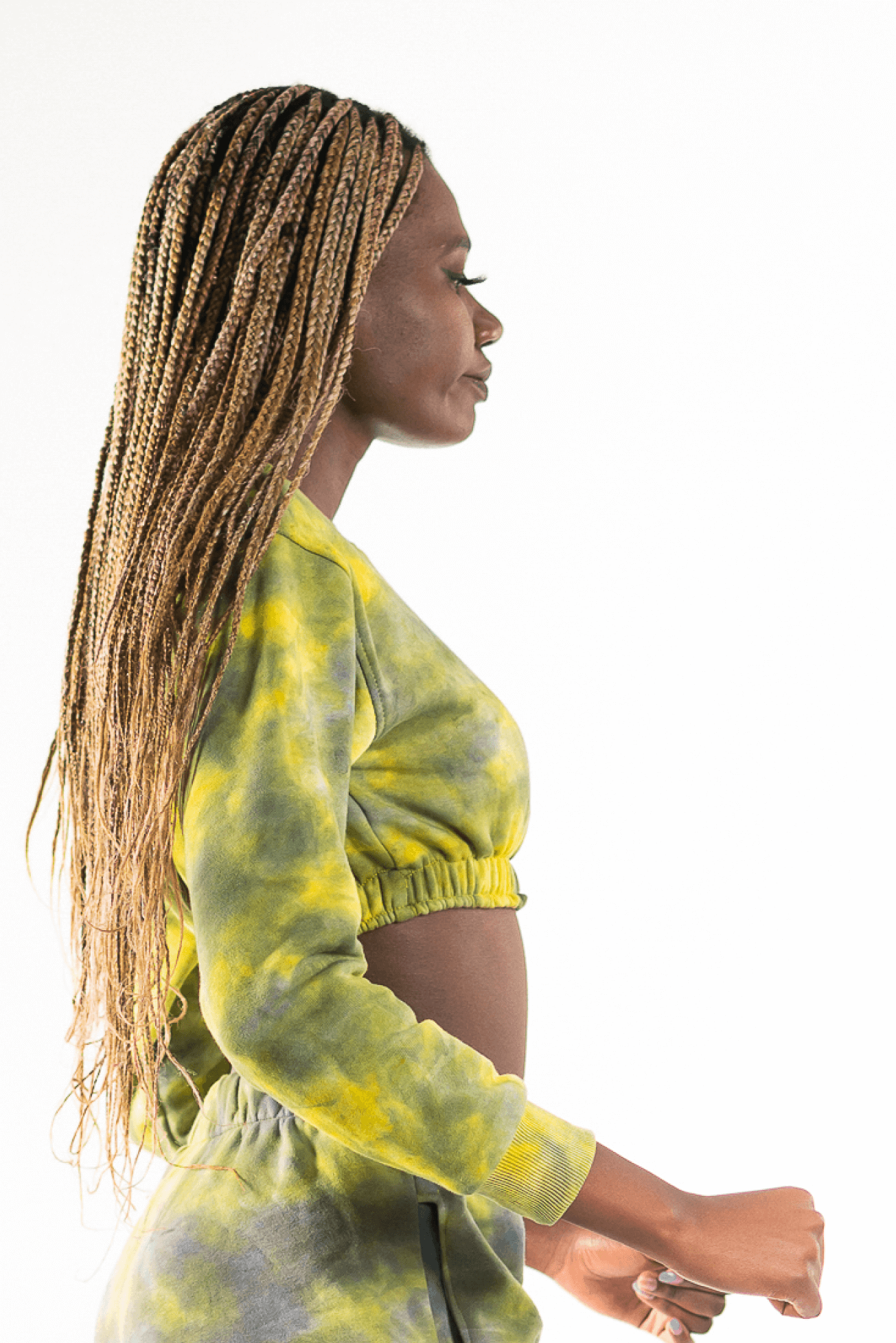 Shop Upeo Crop Top (Yellow & Black Bland) by Regalia Apparel on Arrai. Discover stylish, affordable clothing, jewelry, handbags and unique handmade pieces from top Kenyan & African fashion brands prioritising sustainability and quality craftsmanship.
