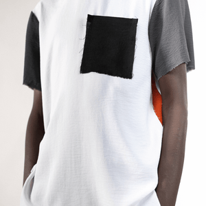 Unfinished Classic NC T-Shirt - Tops by NC Nairobi. Shop on Arrai now! Stand out in style with our classic and smart short-sleeved Men's T-Shirt. Made from textured viscose, this shirt features a unique blend of NC Nairobi classic colours, unfinished edge
