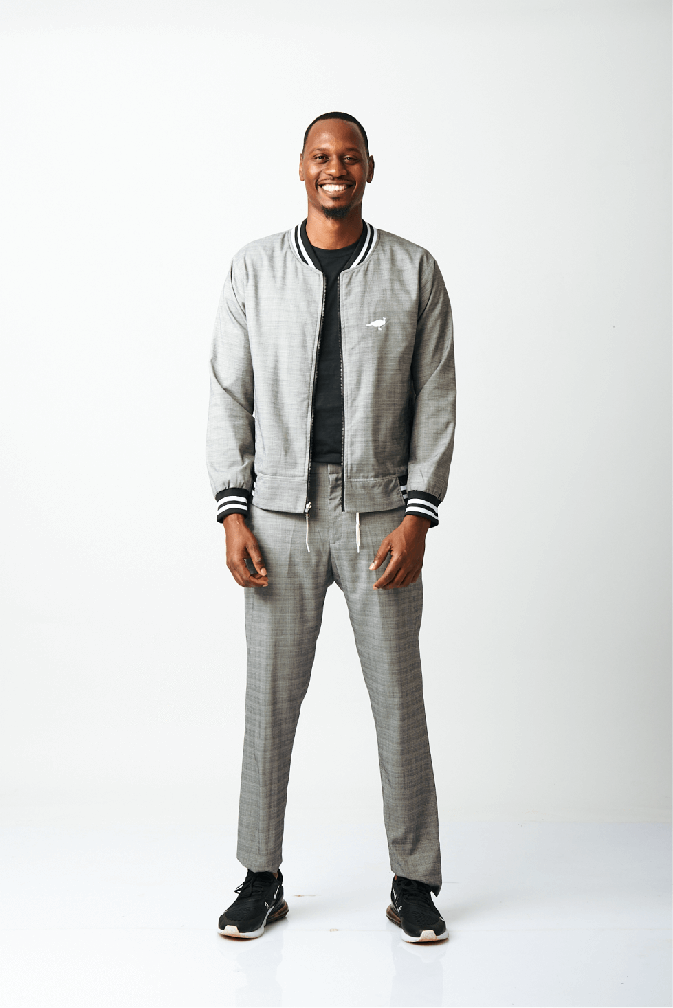 Shop Bomber Suit by Genteel on Arrai. Discover stylish, affordable clothing, jewelry, handbags and unique handmade pieces from top Kenyan & African fashion brands prioritising sustainability and quality craftsmanship.