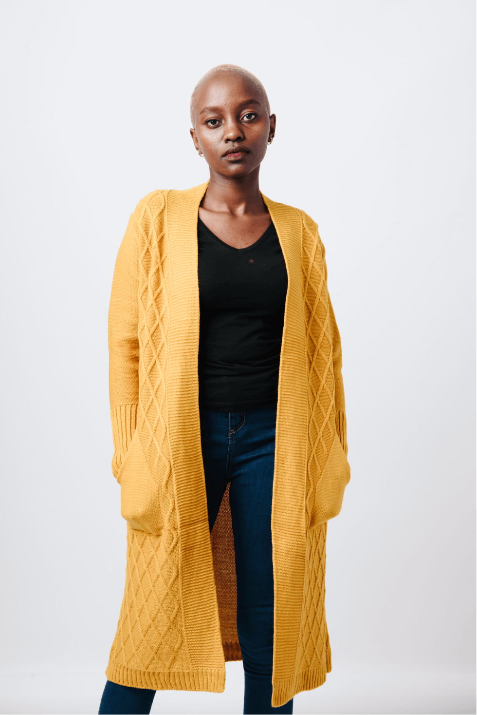 Topshop long 2025 open front cardi
