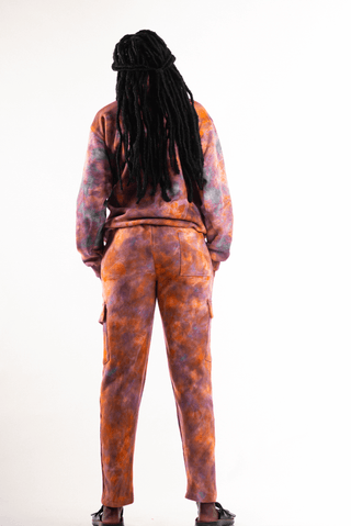 Shop Set of 2: Upeo Hoodie and Cargo Pants (Orange & Purple Blend) by Regalia Apparel on Arrai. Discover stylish, affordable clothing, jewelry, handbags and unique handmade pieces from top Kenyan & African fashion brands prioritising sustainability and qu
