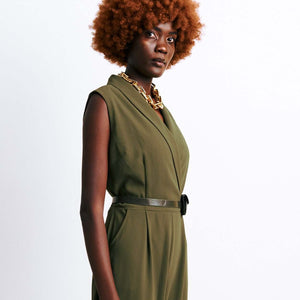 Shop Sleeveless Jumpsuit with Money Pouch Belt by The Fashion Frenzy on Arrai. Discover stylish, affordable clothing, jewelry, handbags and unique handmade pieces from top Kenyan & African fashion brands prioritising sustainability and quality craftsmansh
