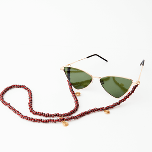 Shop The Marie Sunglasses Cord by Soluna Collections on Arrai. Discover stylish, affordable clothing, jewelry, handbags and unique handmade pieces from top Kenyan & African fashion brands prioritising sustainability and quality craftsmanship.