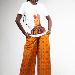Shop WODAABE Print Tee by Kali Works on Arrai. Discover stylish, affordable clothing, jewelry, handbags and unique handmade pieces from top Kenyan & African fashion brands prioritising sustainability and quality craftsmanship.