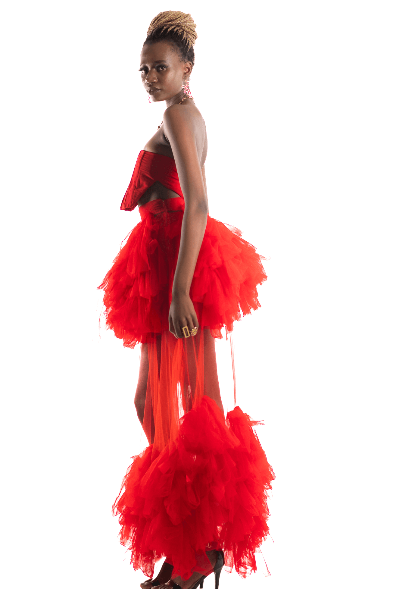 Shop Set of 2: Tulle Skirt and Corset Top by Eva Wambutu on Arrai. Discover stylish, affordable clothing, jewelry, handbags and unique handmade pieces from top Kenyan & African fashion brands prioritising sustainability and quality craftsmanship.
