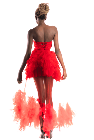Shop Set of 2: Tulle Skirt and Corset Top by Eva Wambutu on Arrai. Discover stylish, affordable clothing, jewelry, handbags and unique handmade pieces from top Kenyan & African fashion brands prioritising sustainability and quality craftsmanship.