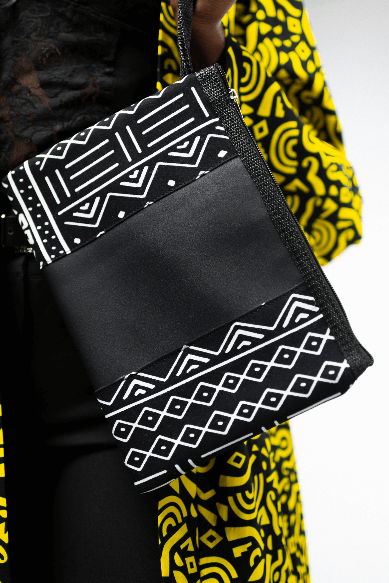 Black & white clutch bag sales