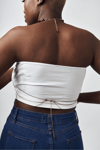 Shop Ardhi Bra Chain by Tiger Tail Twister on Arrai. Discover stylish, affordable clothing, jewelry, handbags and unique handmade pieces from top Kenyan & African fashion brands prioritising sustainability and quality craftsmanship.