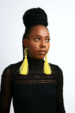 Shop Mwezi Earrings by Epica Jewellery on Arrai. Discover stylish, affordable clothing, jewelry, handbags and unique handmade pieces from top Kenyan & African fashion brands prioritising sustainability and quality craftsmanship.