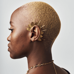 Shop Alizeti Ear Cuffs by Tiger Tail Twister on Arrai. Discover stylish, affordable clothing, jewelry, handbags and unique handmade pieces from top Kenyan & African fashion brands prioritising sustainability and quality craftsmanship.