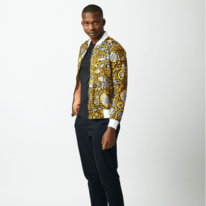 Shop Coral Double Sided Bomber Suit Jacket by Genteel on Arrai