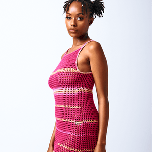 Shop Lena Crochet Open-Knit Dress by Olisa Kenya on Arrai. Discover stylish, affordable clothing, jewelry, handbags and unique handmade pieces from top Kenyan & African fashion brands prioritising sustainability and quality craftsmanship.