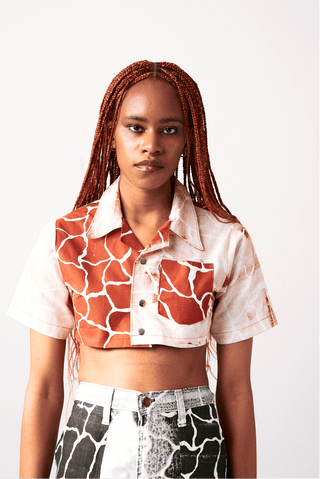 Shop Twiga Print Crop Top by Nairobi Apparel District on Arrai. Discover stylish, affordable clothing, jewelry, handbags and unique handmade pieces from top Kenyan & African fashion brands prioritising sustainability and quality craftsmanship.