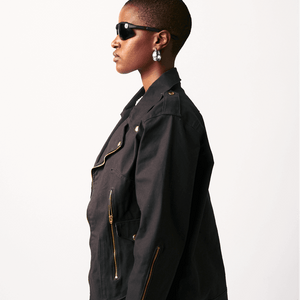 Shop Denim Biker Jacket by Nairobi Apparel District on Arrai. Discover stylish, affordable clothing, jewelry, handbags and unique handmade pieces from top Kenyan & African fashion brands prioritising sustainability and quality craftsmanship.