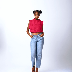 Shop Kachi Cropped Vest by Olisa Kenya on Arrai. Discover stylish, affordable clothing, jewelry, handbags and unique handmade pieces from top Kenyan & African fashion brands prioritising sustainability and quality craftsmanship.