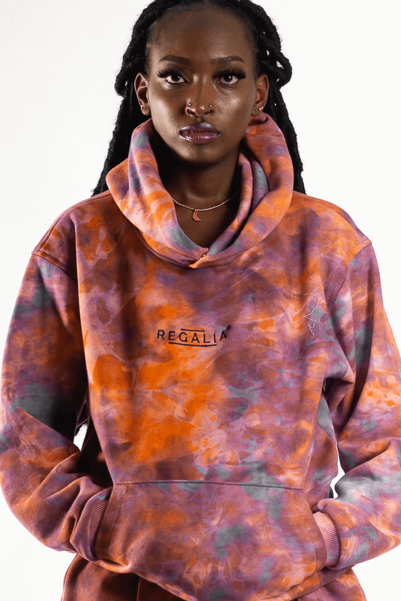 Upeo Hoodie Orange Purple Blend