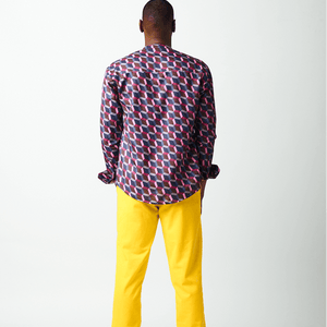 Shop Repeat Print Pattern Casual Shirt by Genteel on Arrai. Discover stylish, affordable clothing, jewelry, handbags and unique handmade pieces from top Kenyan & African fashion brands prioritising sustainability and quality craftsmanship.