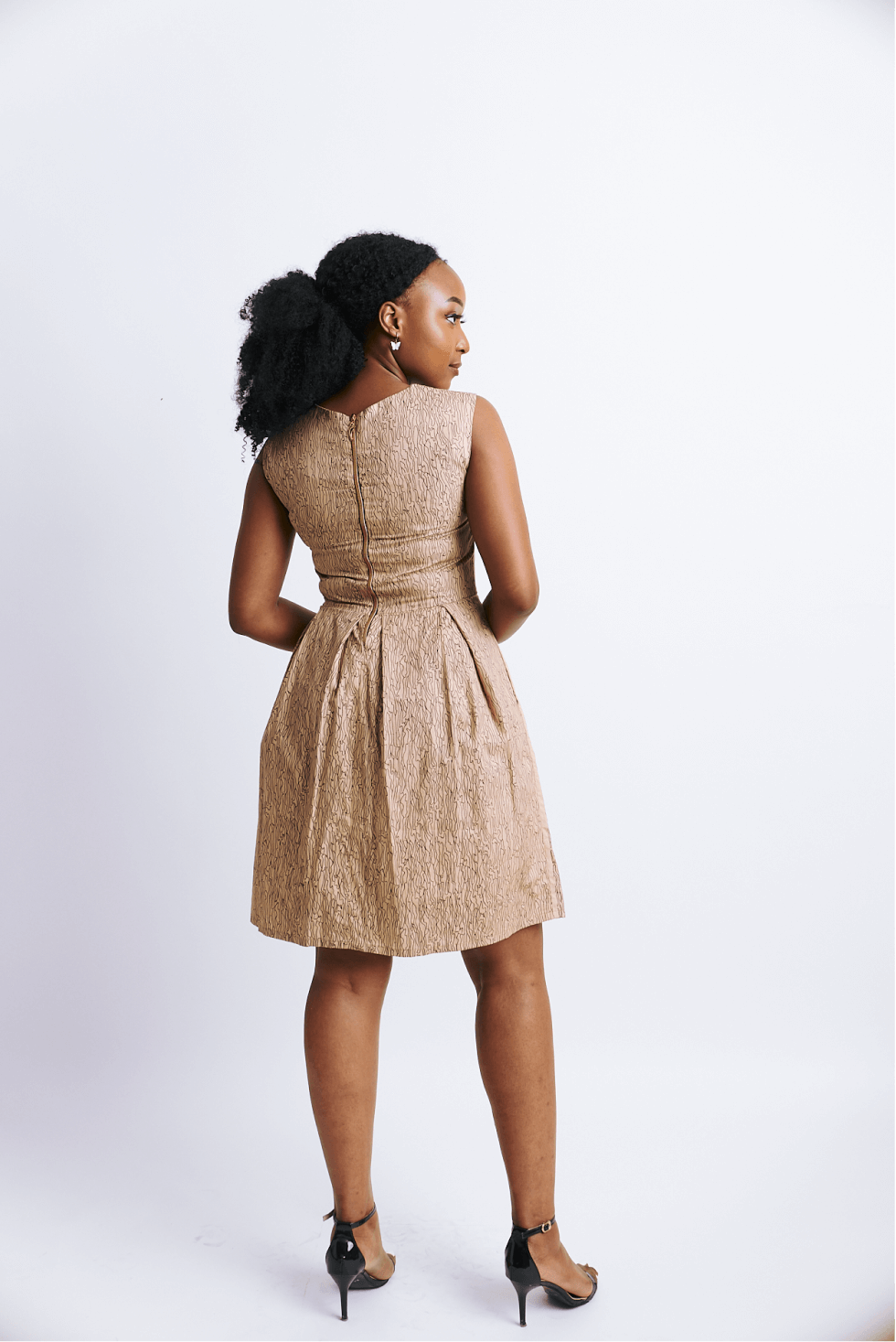 Shop Neutral Coloured Print Skater by The Fashion Frenzy on Arrai. Discover stylish, affordable clothing, jewelry, handbags and unique handmade pieces from top Kenyan & African fashion brands prioritising sustainability and quality craftsmanship.