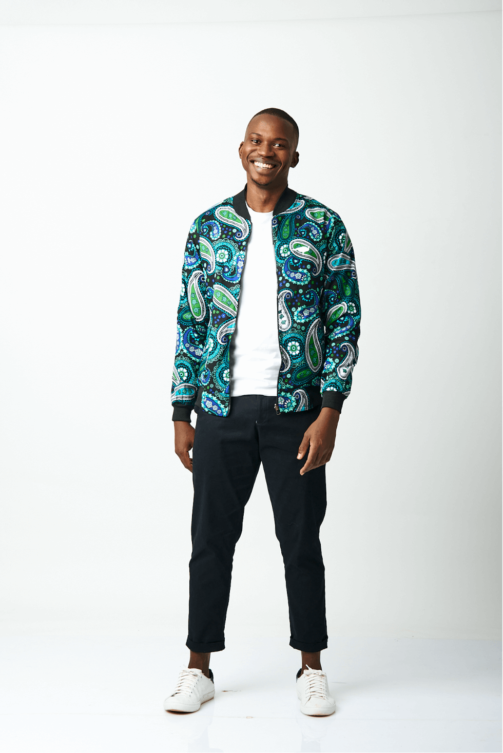 Shop Black Double Sided Bomber Suit Jacket by Genteel on Arrai. Discover stylish, affordable clothing, jewelry, handbags and unique handmade pieces from top Kenyan & African fashion brands prioritising sustainability and quality craftsmanship.