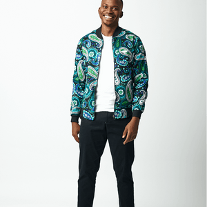 Shop Black Double Sided Bomber Suit Jacket by Genteel on Arrai. Discover stylish, affordable clothing, jewelry, handbags and unique handmade pieces from top Kenyan & African fashion brands prioritising sustainability and quality craftsmanship.