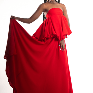 Shop Bubble Top Gown Dress by Eva Wambutu on Arrai. Discover stylish, affordable clothing, jewelry, handbags and unique handmade pieces from top Kenyan & African fashion brands prioritising sustainability and quality craftsmanship.
