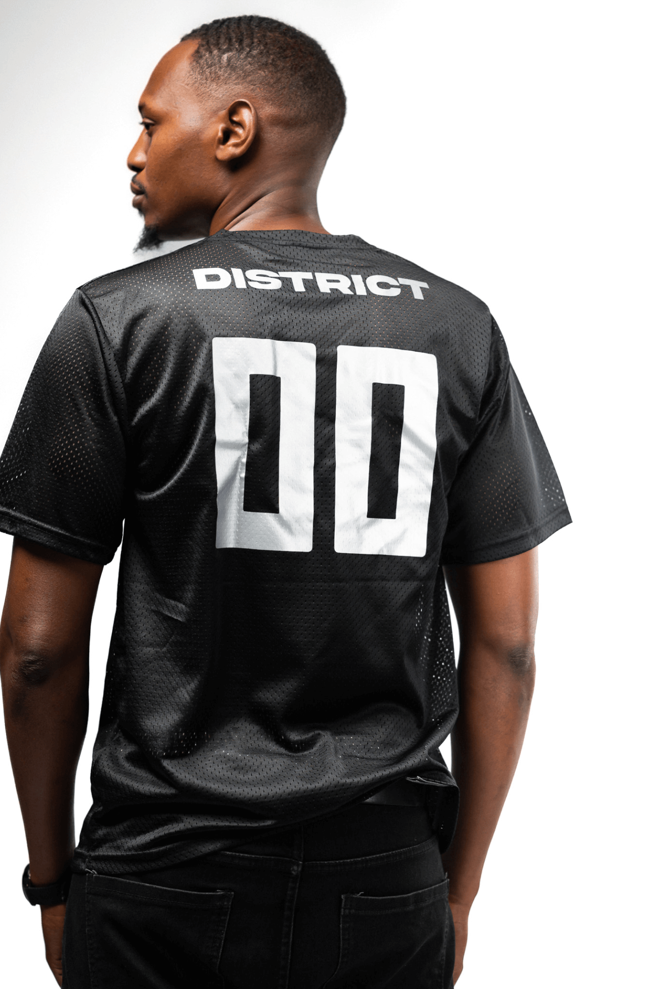 Shop JC Print Jersey Mesh T-Shirt by Nairobi Apparel District on Arrai. Discover stylish, affordable clothing, jewelry, handbags and unique handmade pieces from top Kenyan & African fashion brands prioritising sustainability and quality craftsmanship.