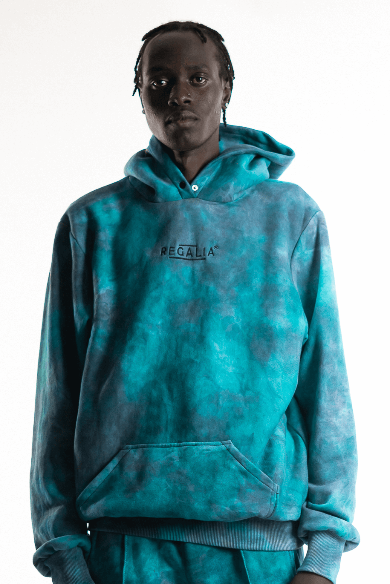 Shop Upeo Hoodie Green Black Blend by Regalia Apparel on Arrai
