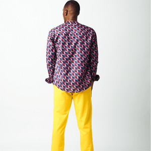 Shop Repeat Print Pattern Casual Shirt by Genteel on Arrai. Discover stylish, affordable clothing, jewelry, handbags and unique handmade pieces from top Kenyan & African fashion brands prioritising sustainability and quality craftsmanship.