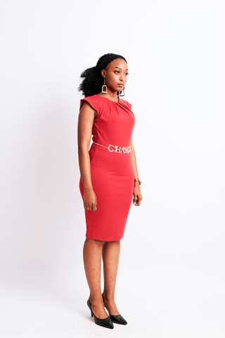 Shop Cap Sleeved Bodycon Dress by The Fashion Frenzy on Arrai. Discover stylish, affordable clothing, jewelry, handbags and unique handmade pieces from top Kenyan & African fashion brands prioritising sustainability and quality craftsmanship.