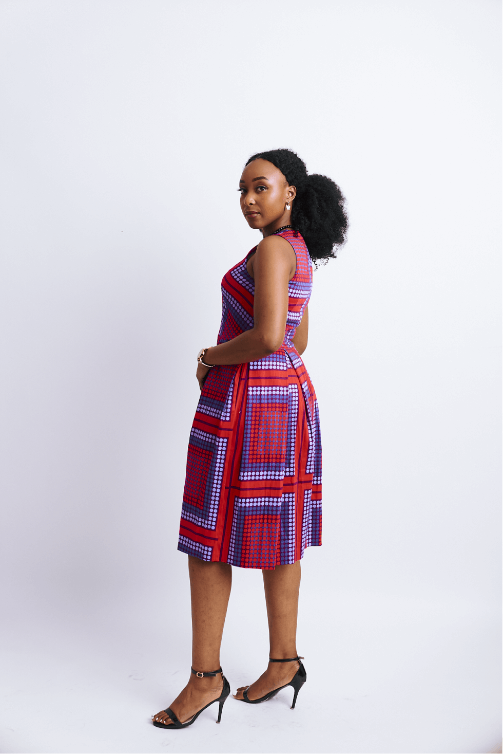 Shop Polka Cotton Skater by The Fashion Frenzy on Arrai. Discover stylish, affordable clothing, jewelry, handbags and unique handmade pieces from top Kenyan & African fashion brands prioritising sustainability and quality craftsmanship.