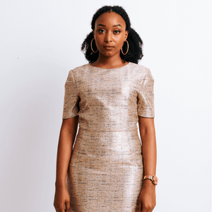 Shop Jacquard Pencil Dress by The Fashion Frenzy on Arrai. Discover stylish, affordable clothing, jewelry, handbags and unique handmade pieces from top Kenyan & African fashion brands prioritising sustainability and quality craftsmanship.