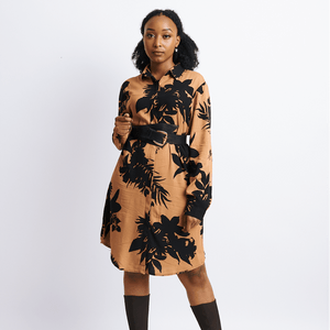 Shop Khaki Shirt Dress by The Fashion Frenzy on Arrai. Discover stylish, affordable clothing, jewelry, handbags and unique handmade pieces from top Kenyan & African fashion brands prioritising sustainability and quality craftsmanship.