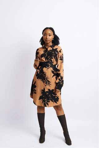 Shop Khaki Shirt Dress by The Fashion Frenzy on Arrai. Discover stylish, affordable clothing, jewelry, handbags and unique handmade pieces from top Kenyan & African fashion brands prioritising sustainability and quality craftsmanship.