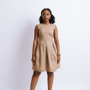 Shop Neutral Coloured Print Skater by The Fashion Frenzy on Arrai. Discover stylish, affordable clothing, jewelry, handbags and unique handmade pieces from top Kenyan & African fashion brands prioritising sustainability and quality craftsmanship.