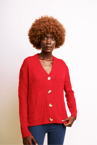 Shop Buttoned Cosy Cardigan by The Fashion Frenzy on Arrai. Discover stylish, affordable clothing, jewelry, handbags and unique handmade pieces from top Kenyan & African fashion brands prioritising sustainability and quality craftsmanship.