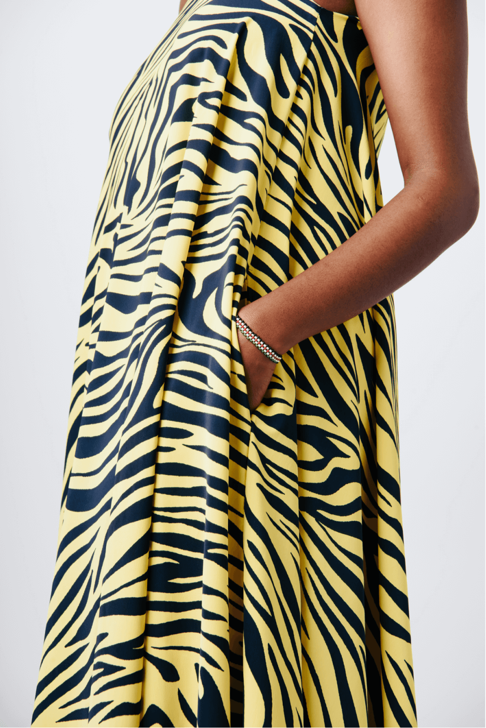 Shop Mara Tie One Shoulder Maxi Dress by Cyami Custom Fit on Arrai