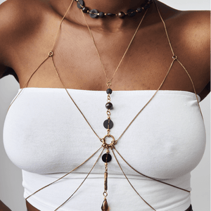 Shop Ardhi Bra Chain by Tiger Tail Twister on Arrai. Discover stylish, affordable clothing, jewelry, handbags and unique handmade pieces from top Kenyan & African fashion brands prioritising sustainability and quality craftsmanship.