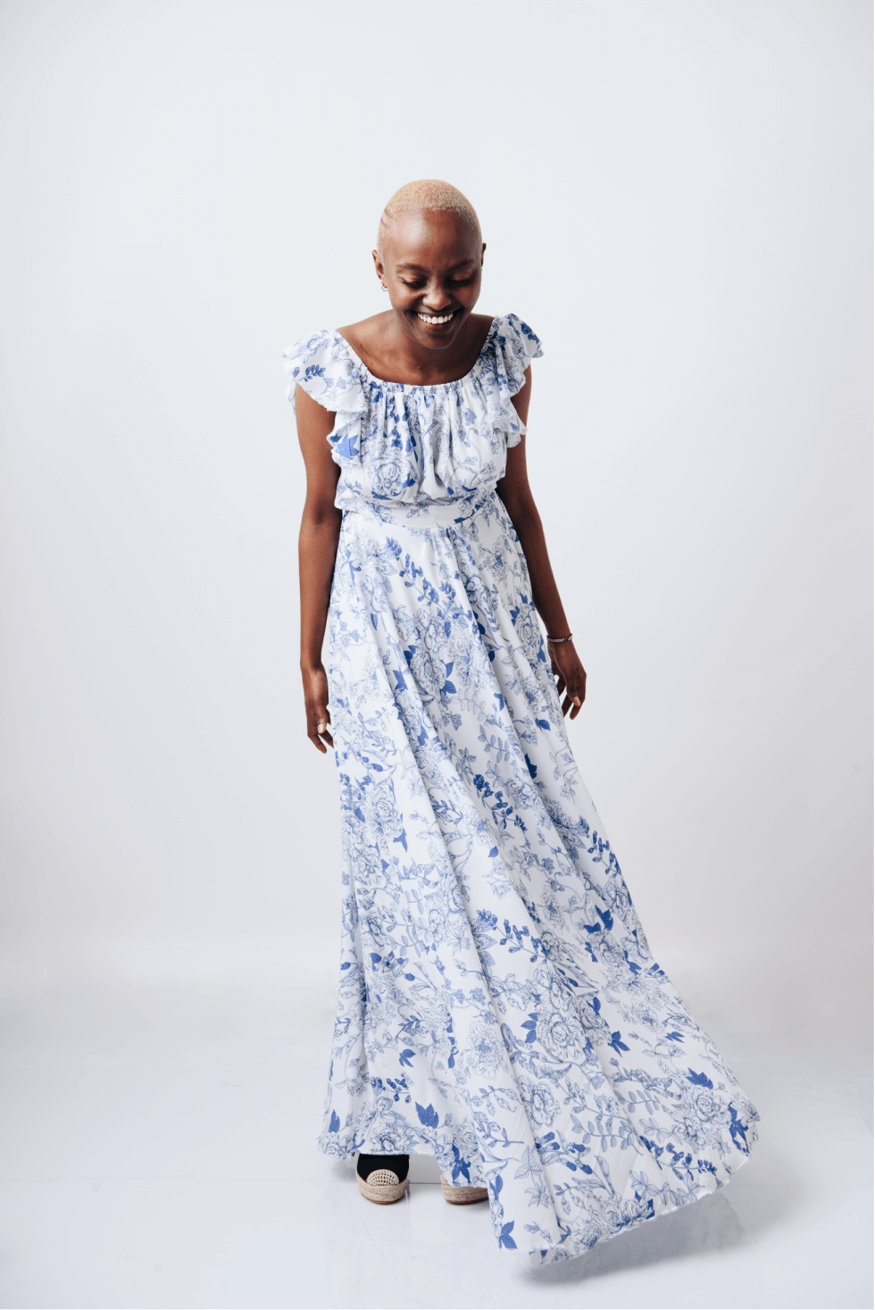 Pieces floral maxi dress Clearance