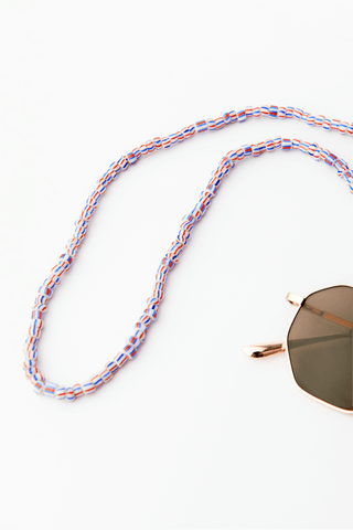 Shop The Katia Sunglasses Cord by Soluna Collections on Arrai. Discover stylish, affordable clothing, jewelry, handbags and unique handmade pieces from top Kenyan & African fashion brands prioritising sustainability and quality craftsmanship.