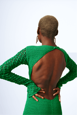Shop Lazizi Crochet Bareback Dress by Olisa Kenya on Arrai. Discover stylish, affordable clothing, jewelry, handbags and unique handmade pieces from top Kenyan & African fashion brands prioritising sustainability and quality craftsmanship.