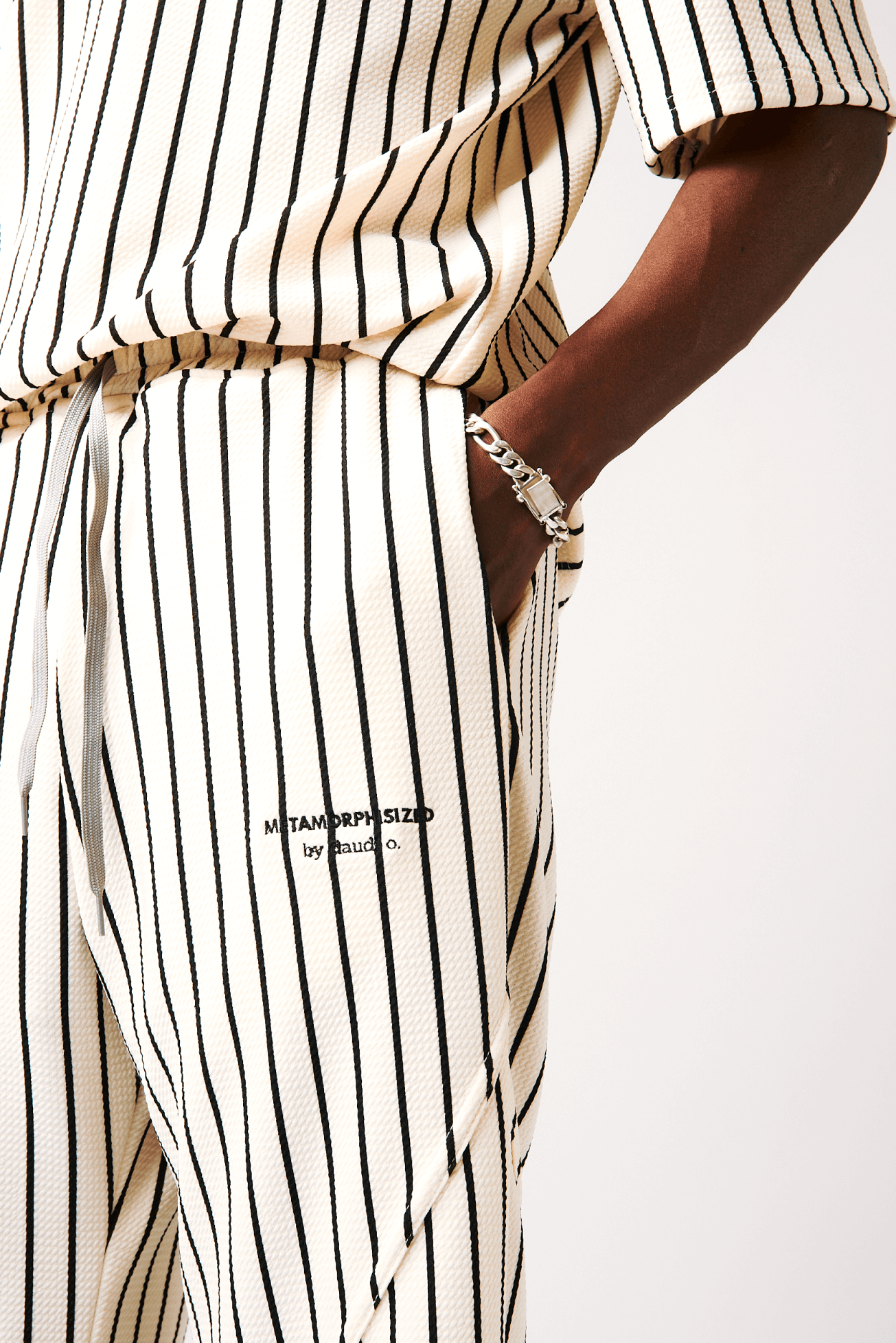 Shop Bahari Striped Pants by Metamorphisized on Arrai. Discover stylish, affordable clothing, jewelry, handbags and unique handmade pieces from top Kenyan & African fashion brands prioritising sustainability and quality craftsmanship.