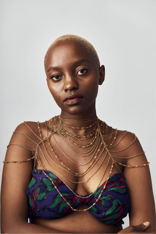 Shop Alual Chestpiece by Tiger Tail Twister on Arrai. Discover stylish, affordable clothing, jewelry, handbags and unique handmade pieces from top Kenyan & African fashion brands prioritising sustainability and quality craftsmanship.